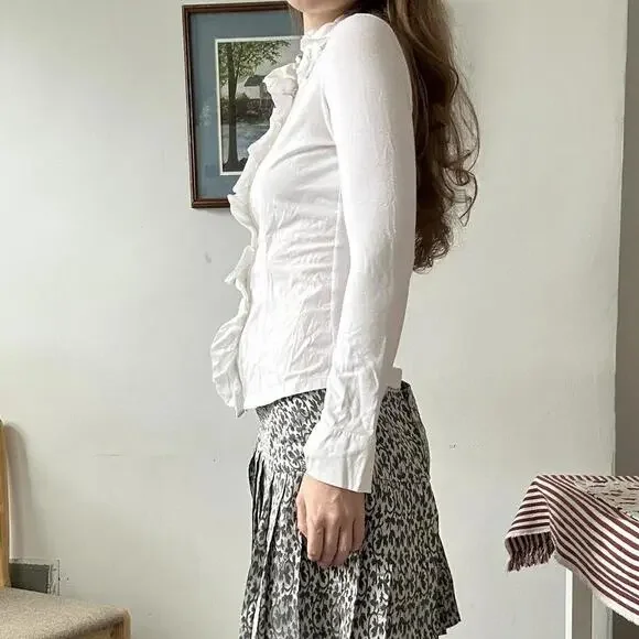 Italian Brand Ruffled Shirt - Picture 2 of 4